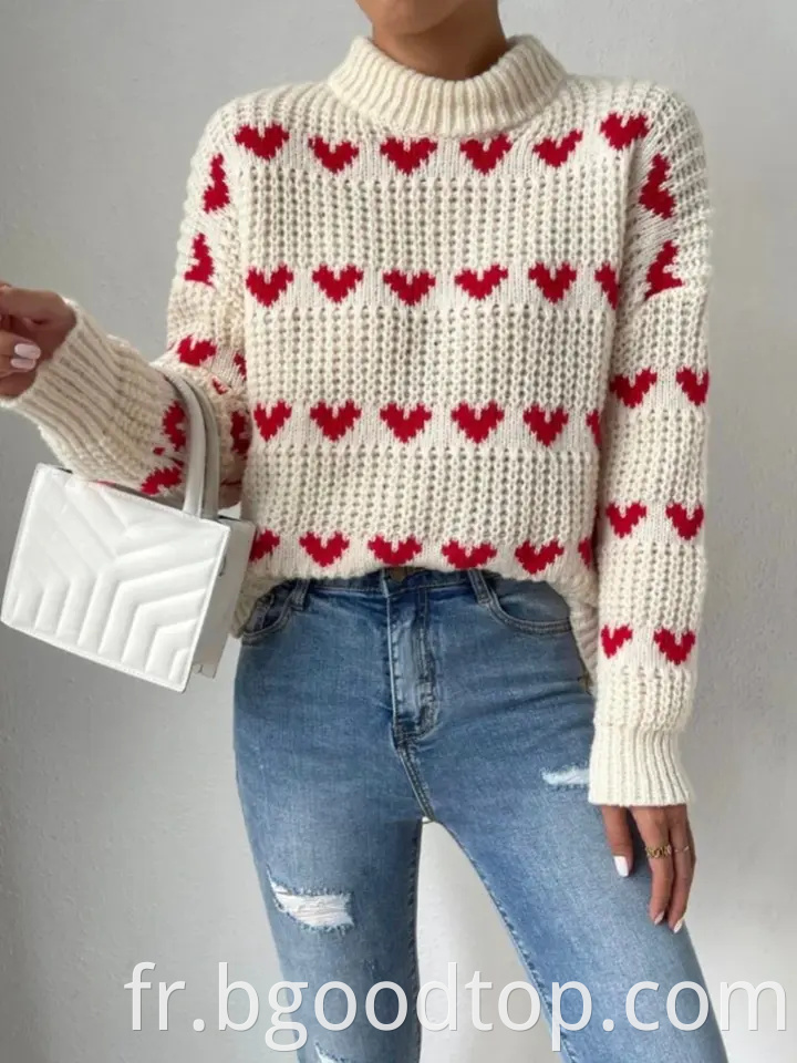 Stand Collar Pullovers Long Sleeve women sweater